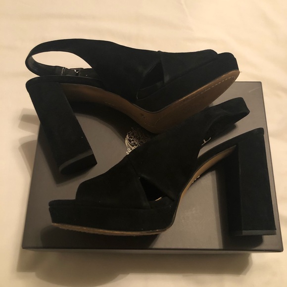 Vince Camuto Javasan Peep Toe Casual Slingback - Picture 3 of 6
